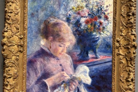 Pierre-Auguste Renoir "Young Woman Sewing" 1879, Art Institute of Chicago