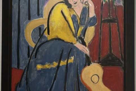 Henri Matisse "Girl in Yellow and Blue with Guitar" 1939, Art Institute of Chicago