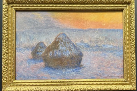 Claude Monet "Stacks of Wheat (Sunset, Snow Effect" 1890-91, Art Institute of Chicago