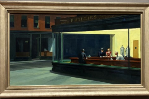 Edward Hooper "Nighthawks" 1942, Art Institute of Chicago