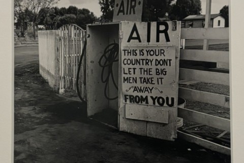 Dorothea Lange "Gas Station, Kern County, California" 1938 or 39, Art Institute of Chicago