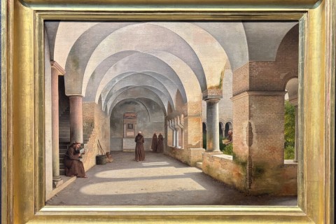 Christoffer Wilhelm Eckersberg "The Cloisters, San Lorenzo Fuori le Mura" 1824, Art Institute of Chicago