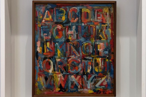 Jasper Johns "Alphabet" 1959, Art Institute of Chicago