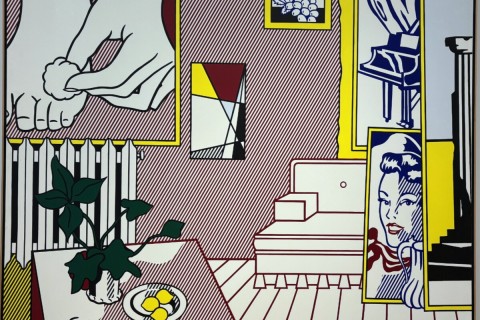 Roy Lichtenstein "Interior with Water Lilies" 1991, Art Institute of Chicago