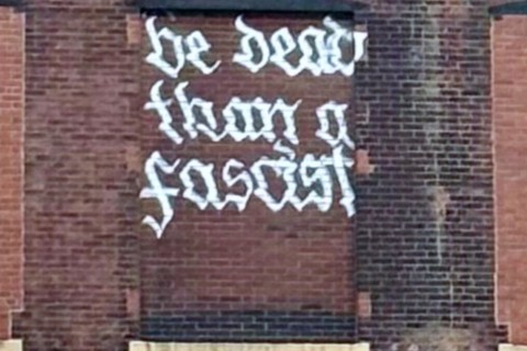 Street art detail, Wabash Ave., Chicago IL
