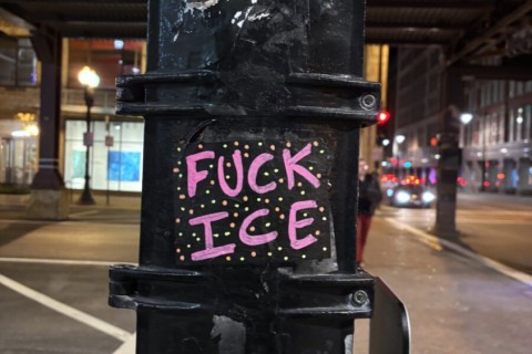 Street art, Wabash Ave., Chicago IL