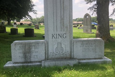The grave of Karl and Ruth King