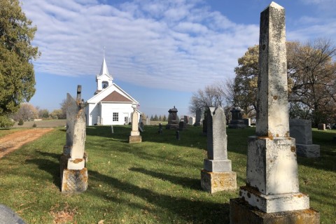 Zoar Moravian Church Cemetery, Laketown Township, Carver County, Minnesota